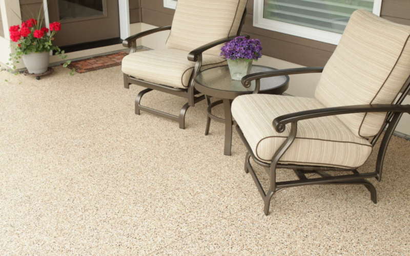 Colored Broadcast Chips Residential Floor